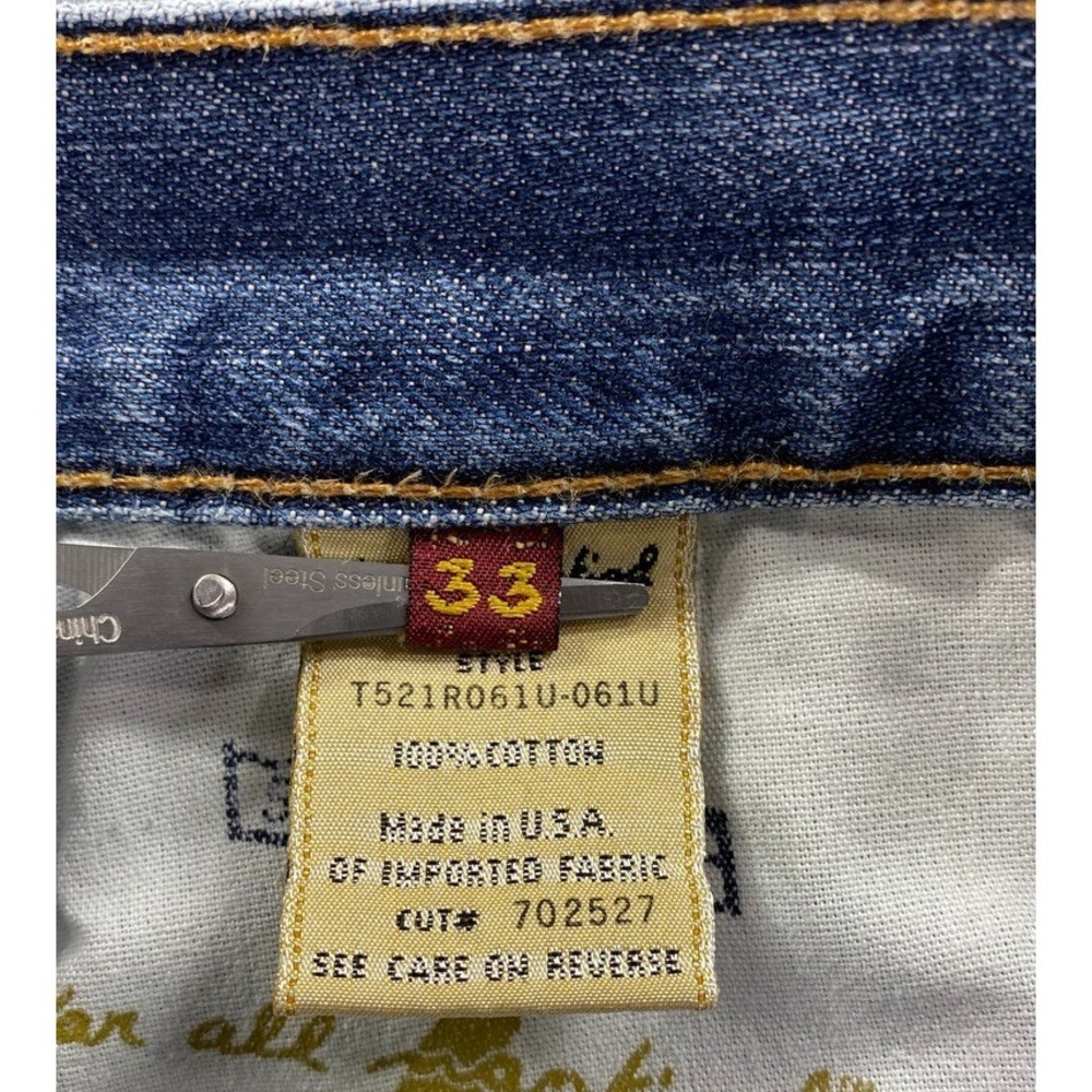 7 For All Mankind Relaxed Fit Mens Jeans Size 33x29 Medium Wash Fade *Hemmed* - Picture 4 of 13
